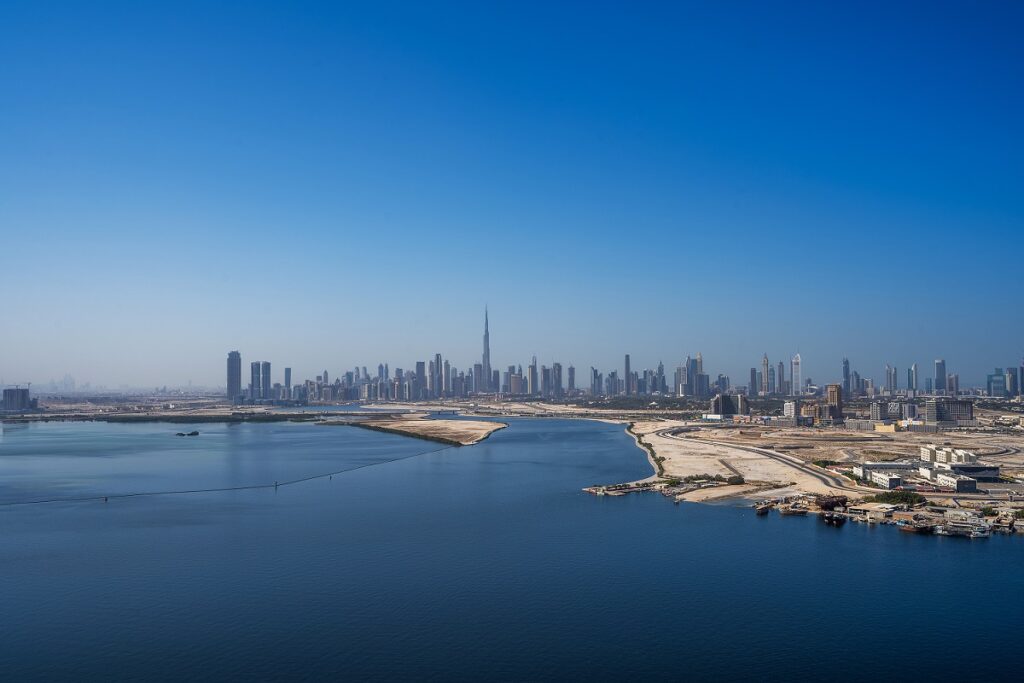 view of dubai creek harbour