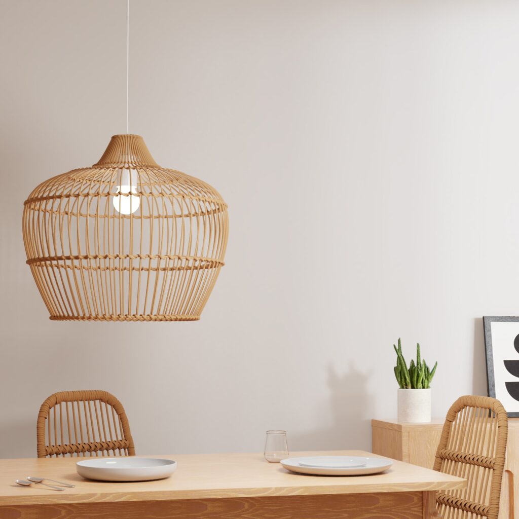 rattan pendant lights