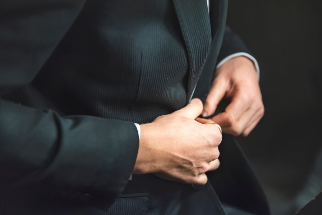 man in italian suit